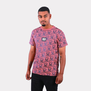 MDB Couture Men's Metallic Monogram T-shirt