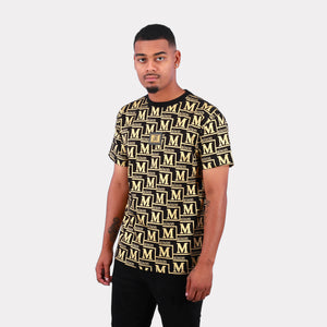 MDB Couture Men's Metallic Monogram T-shirt