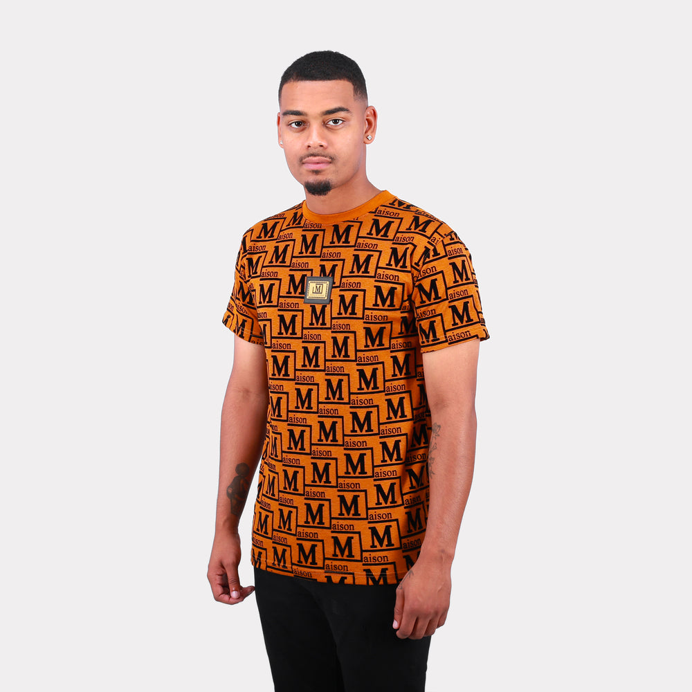 MDB Couture Men's Woven Monogram T-Shirt