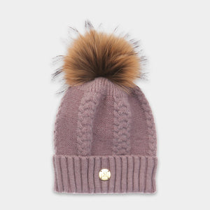 MDB Couture Women's Cable Knit Beanie