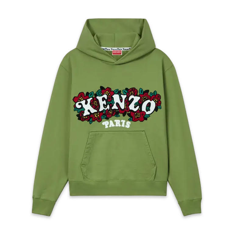 Kenzo Men's 'KENZO BY VERDY' Embroidered Hoodie Sweatshirt