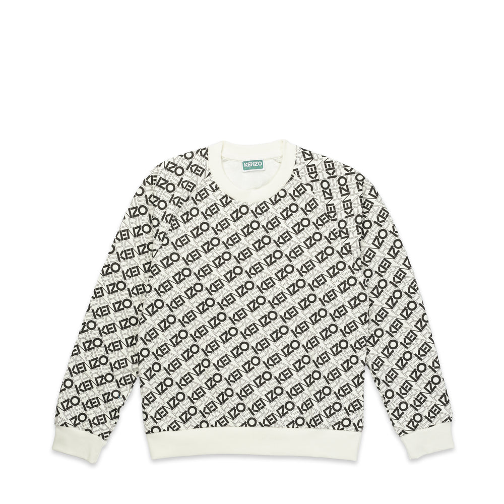 Kenzo Kids All-Over Logo Crewneck Sweatshirt