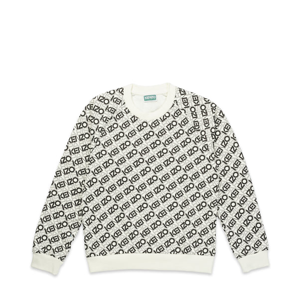 Kenzo Kids All-Over Logo Crewneck Sweatshirt