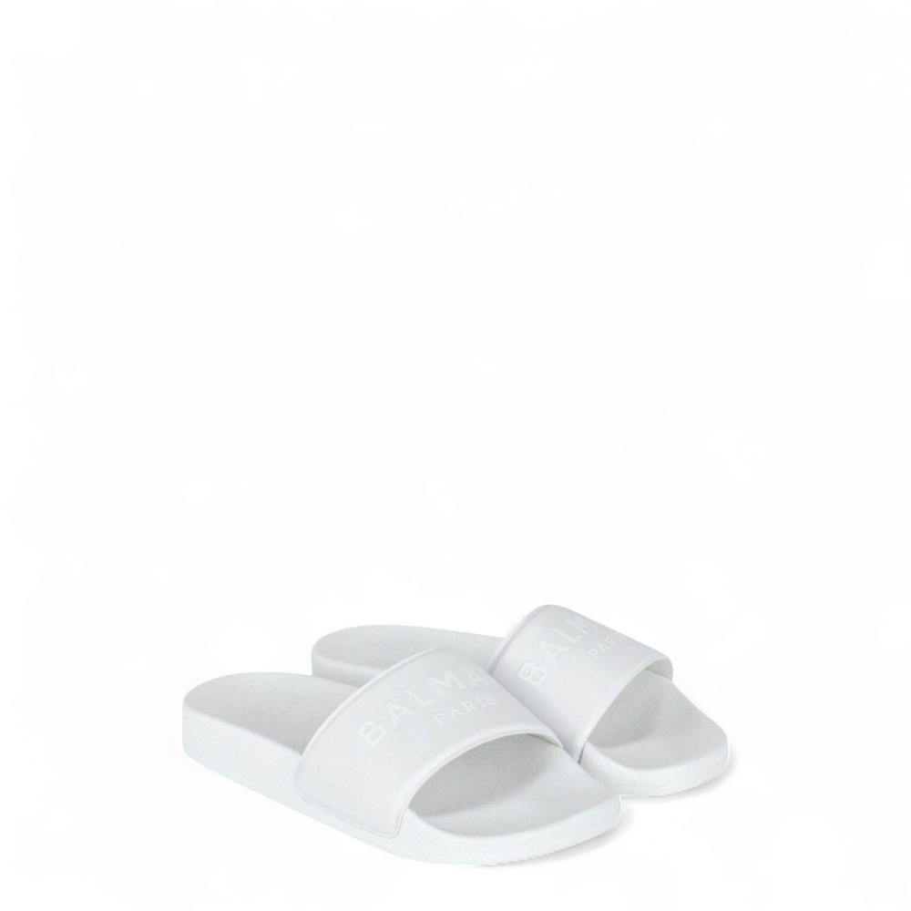 Balmain Kids Rubber Logo Pool Slides