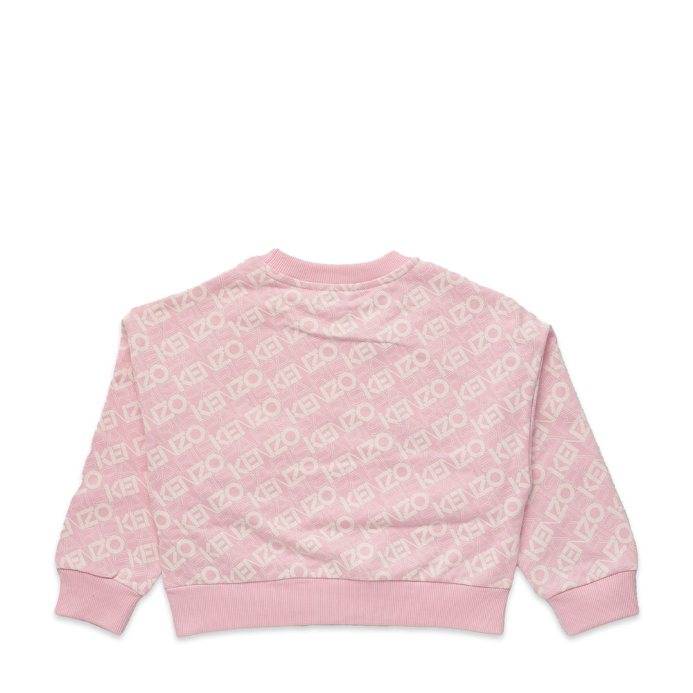 Kenzo Kids All-Over Logo Crewneck Sweatshirt