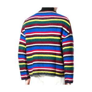 Kenzo Men's Multicolor Jumping Tiger Knit Striped Sweater