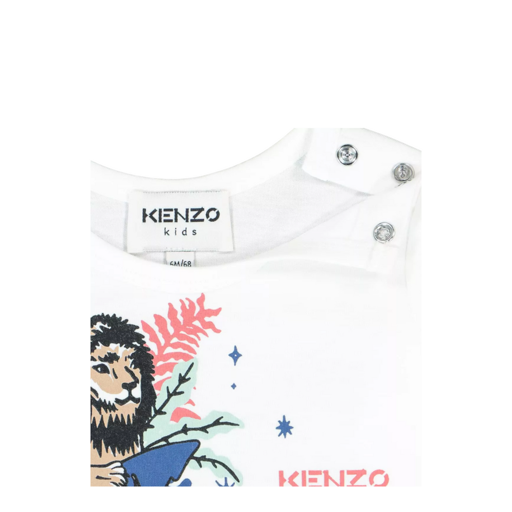 Kenzo Kids Toddler's Wild Cat Print Long Sleeve T-Shirt