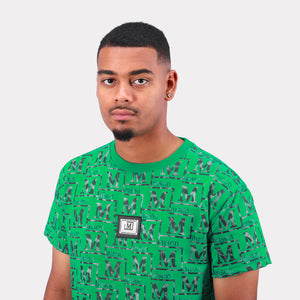 MDB Couture Men's Textured Monogram T-Shirt