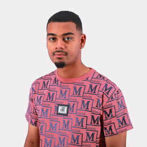 MDB Couture Men's Metallic Monogram T-shirt
