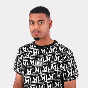 MDB Couture Men's Metallic Monogram T-shirt