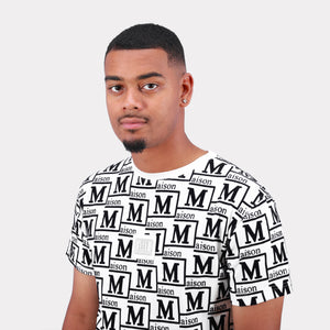 MDB Couture Men's Woven Monogram T-Shirt
