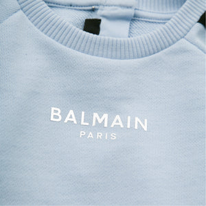 Balmain Kids Toddler's Tape Logo Sweatshirt