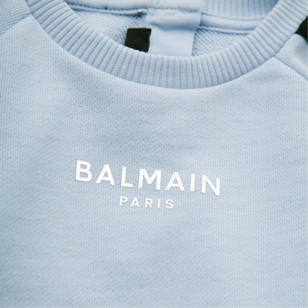 Balmain Kids Toddler's Tape Logo Sweatshirt