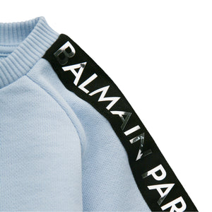 Balmain Kids Toddler's Tape Logo Sweatshirt