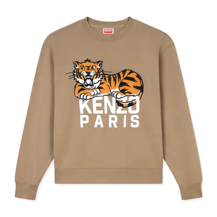 Kenzo Men's 'Happy Tiger' Embroidered Sweatshirt
