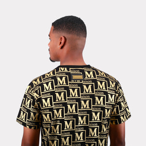 MDB Couture Men's Metallic Monogram T-shirt