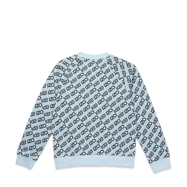 Kenzo Kids All-Over Logo Crewneck Sweatshirt