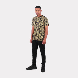MDB Couture Men's Metallic Monogram T-shirt