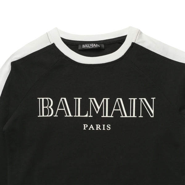 Balmain Kids Logo Long Sleeve T-Shirt