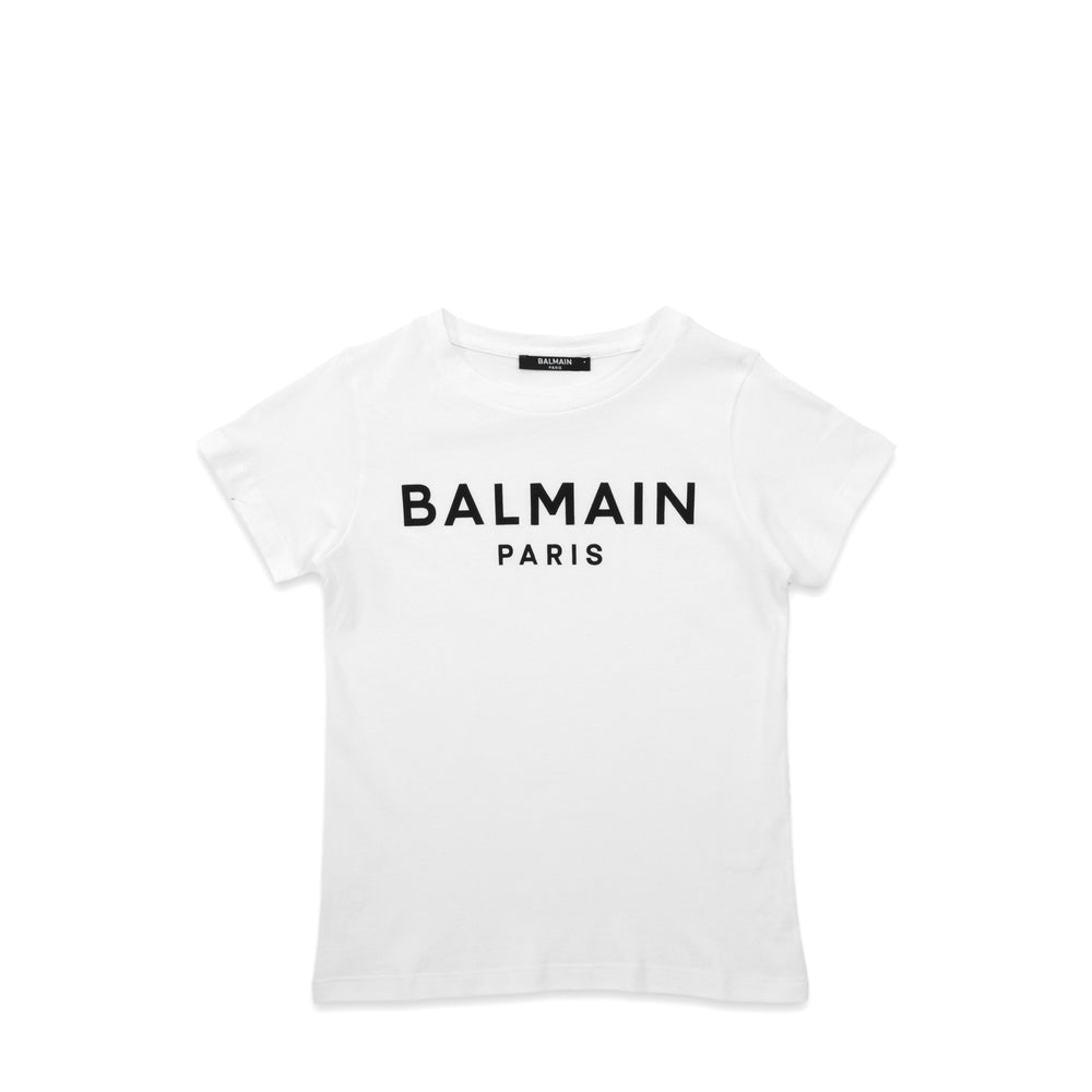 Balmain Kids Classic Text Logo T-Shirt