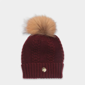 MDB Couture Women's Cable Knit Beanie
