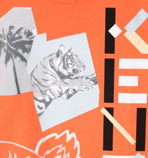 Kenzo Kids Tiger Motifs T-Shirt