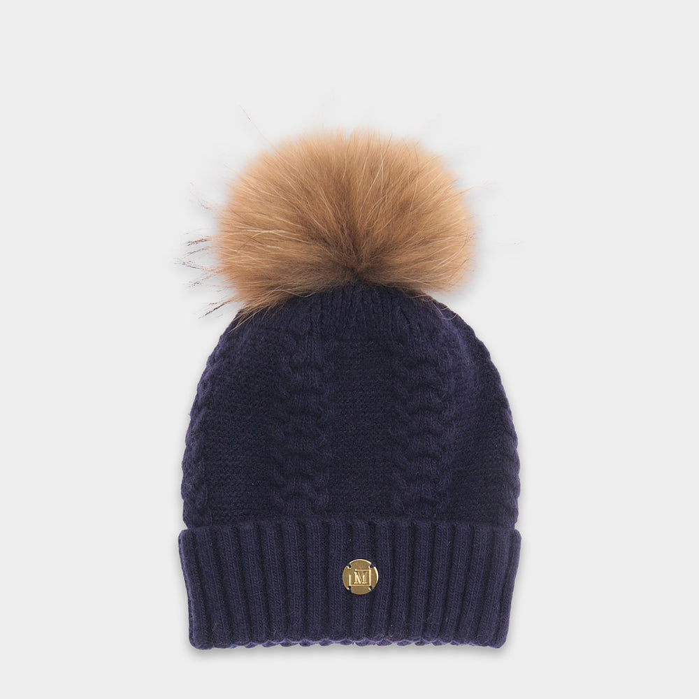 MDB Couture Women's Cable Knit Beanie