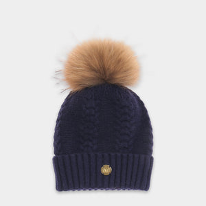 MDB Couture Women's Cable Knit Beanie