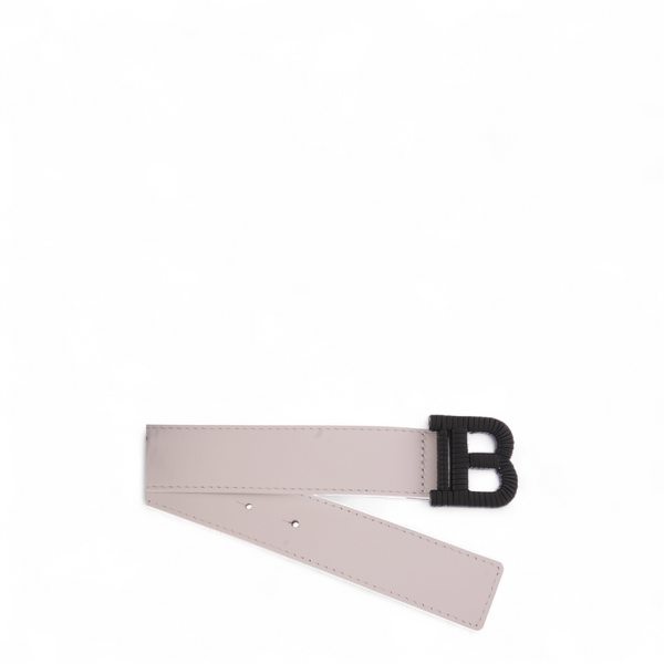 Balmain Kids Black Logo Buckle Belt