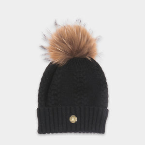 MDB Couture Women's Cable Knit Beanie