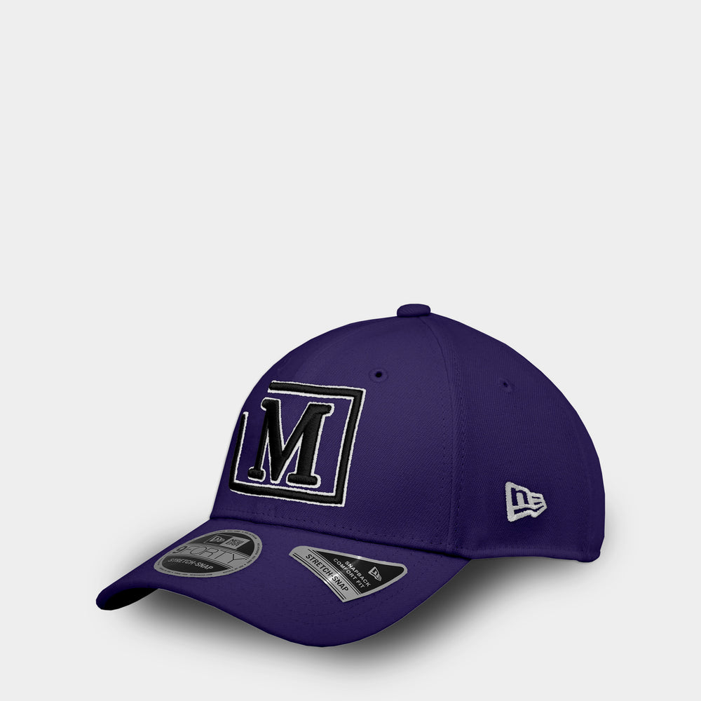 MDB Brand 9FORTY Embroidered "M" Stretch Snapback Baseball Cap