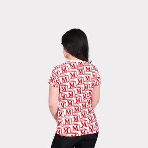 MDB Couture Women's Woven Monogram T-Shirt