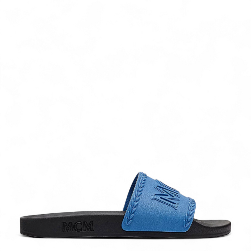 MCM Men's Big Logo Two-Tone Slides