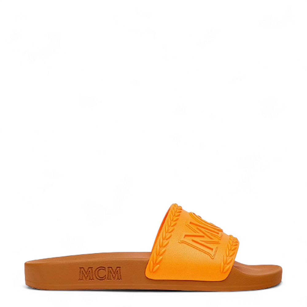 MCM Men's Big Logo Two-Tone Slides