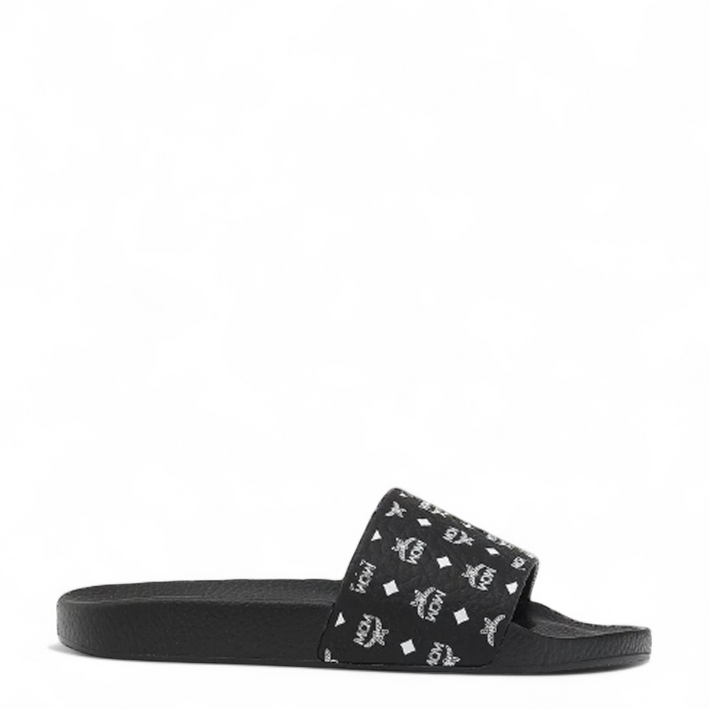 MCM Men's Monogram Visetos Print Slides