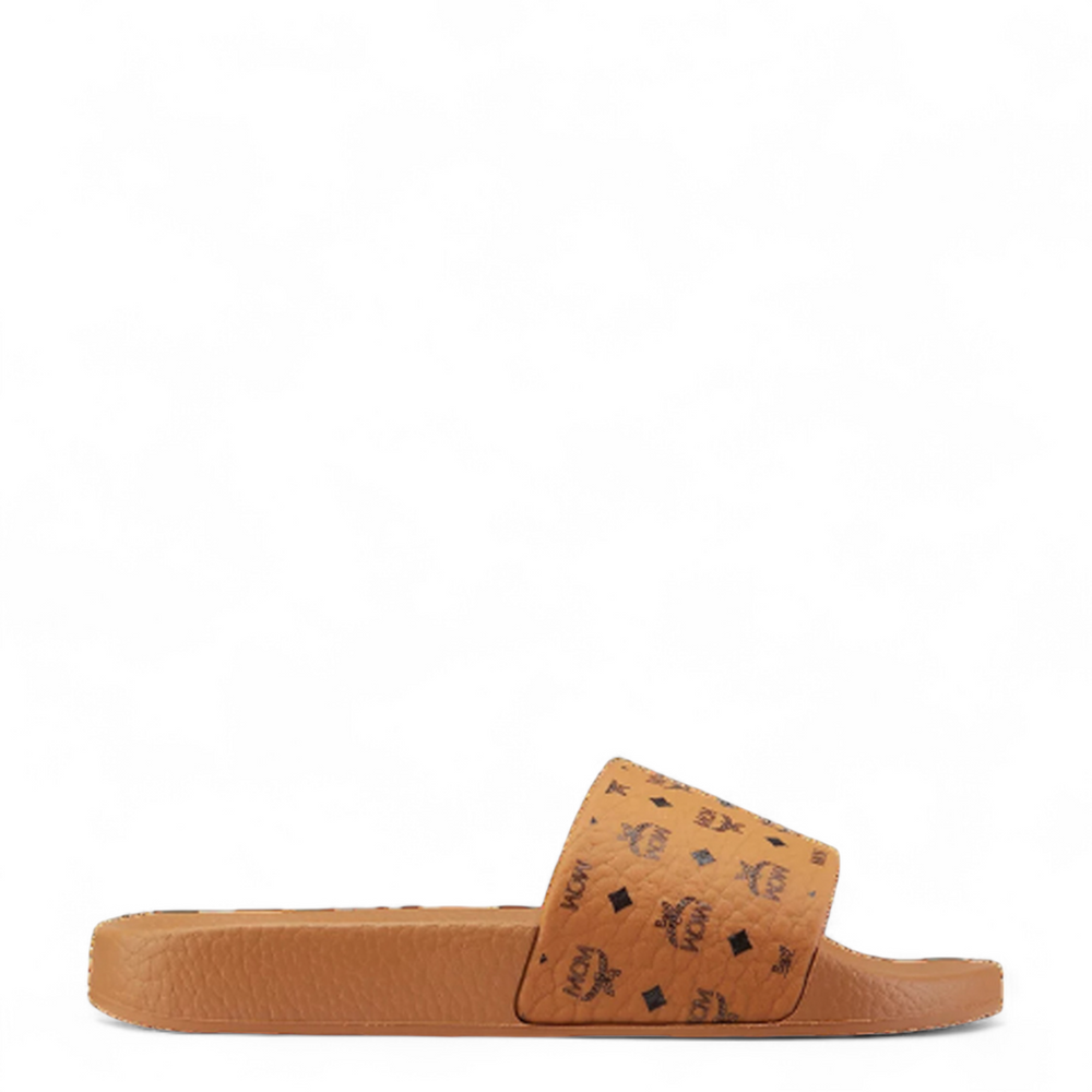 MCM Men's Monogram Visetos Print Slides