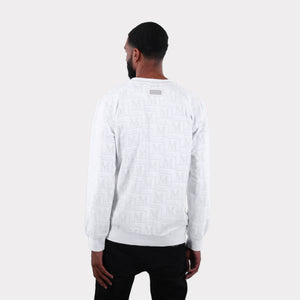 MDB Couture Men's French Terry Monogram Crewneck Sweatshirt