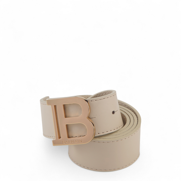 Balmain Kids Gold Logo Belt