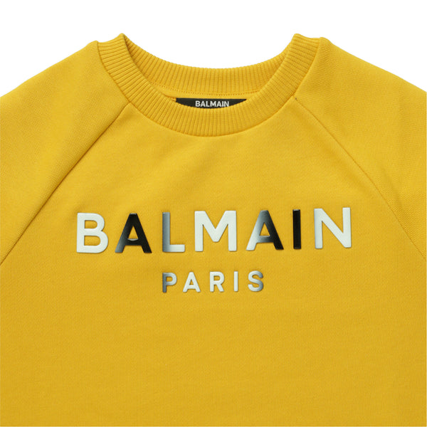Balmain Kids Ombre Logo Crewneck Sweatshirt