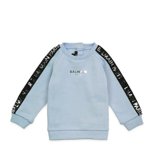 Balmain Kids Toddler's Tape Logo Sweatshirt