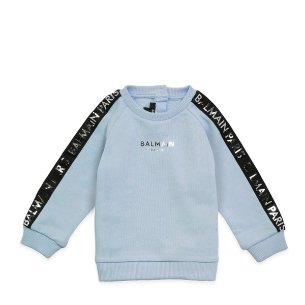 Balmain Kids Toddler's Tape Logo Sweatshirt