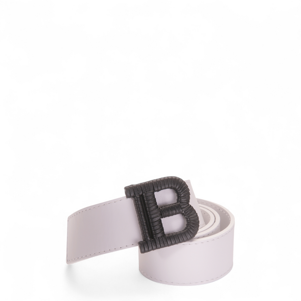 Balmain Kids Black Logo Buckle Belt