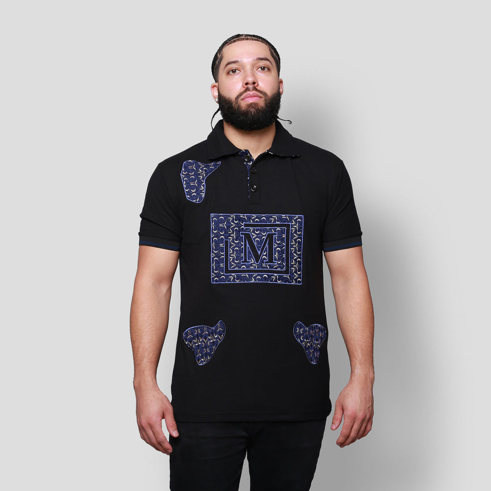 MDB Brand Men's Tapestry Polo Shirt