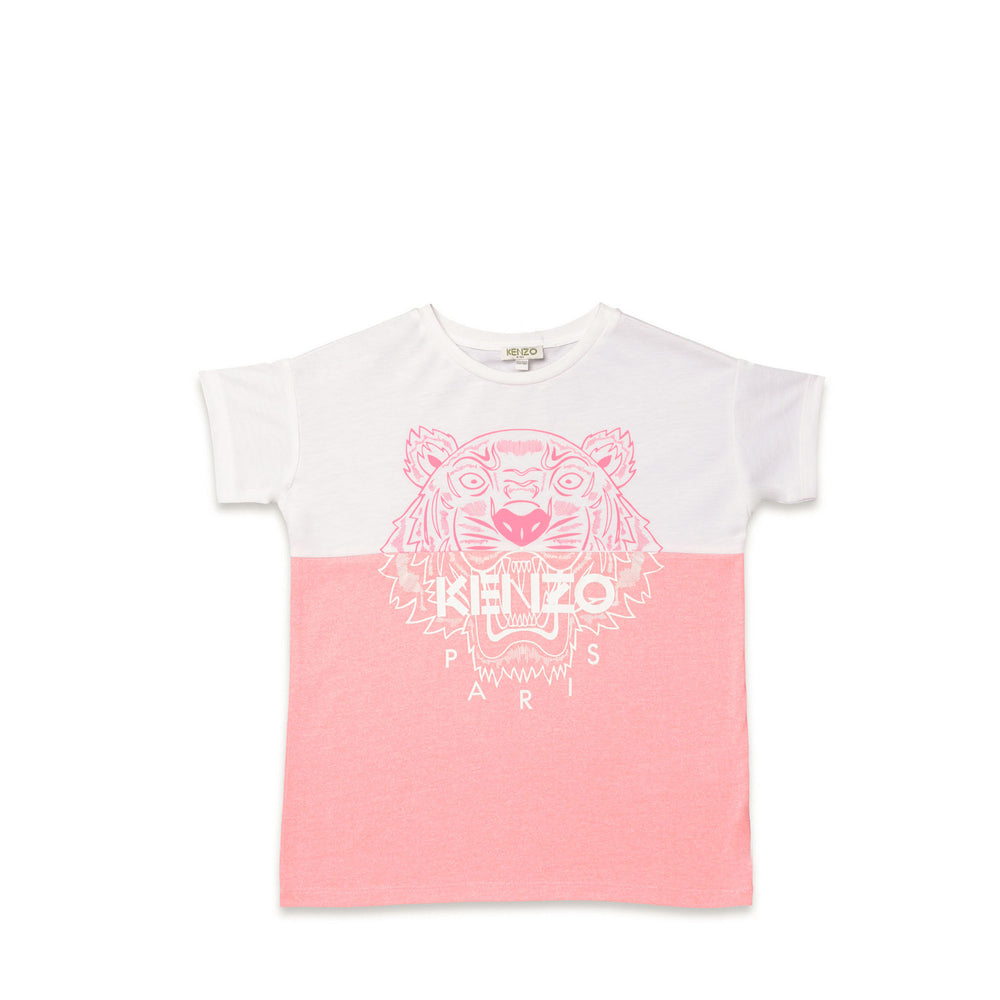 Kenzo Kids Girl's Color Block Tiger T-Shirt