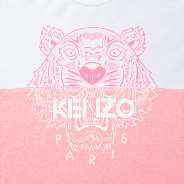 Kenzo Kids Girl's Color Block Tiger T-Shirt
