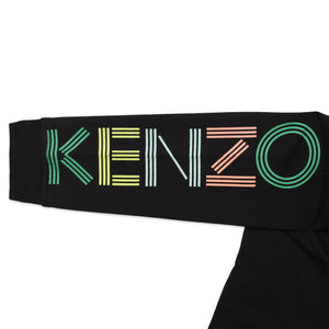 Kenzo Kids Multicolored Logo Hoodie Sweatshirt