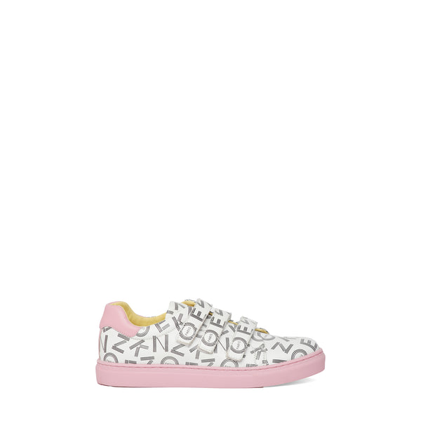 Kenzo Kids Girl's Joaquina Monogram Logo Sneakers