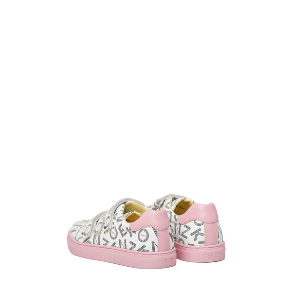 Kenzo Kids Girl's Joaquina Monogram Logo Sneakers
