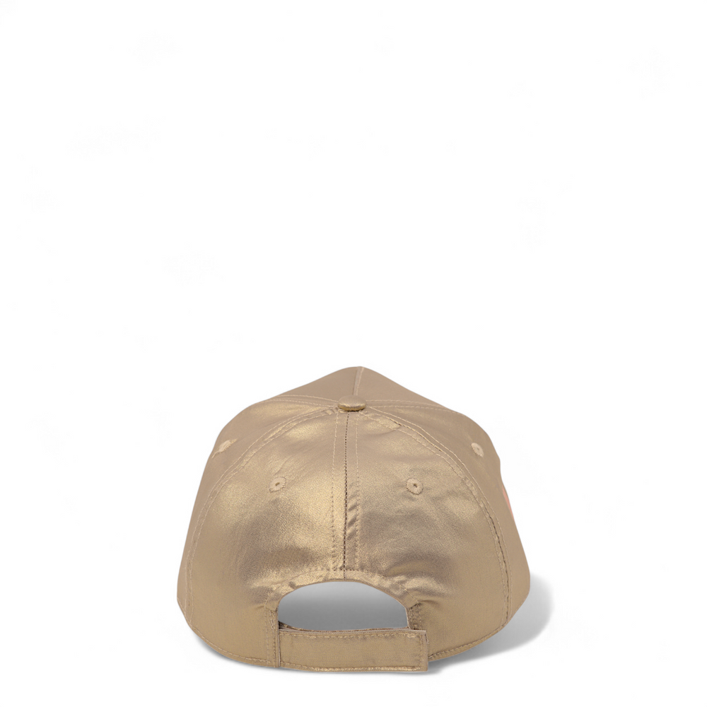 Kenzo Kids Girl's Metallic Linear Logo Baseball Cap