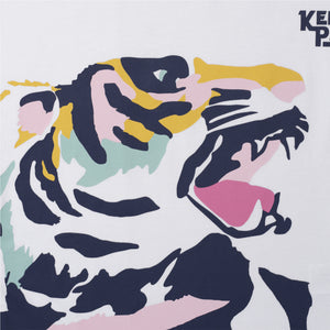 Kenzo Kids Girl's Kailyn Tiger Art Cap Sleeve T-Shirt